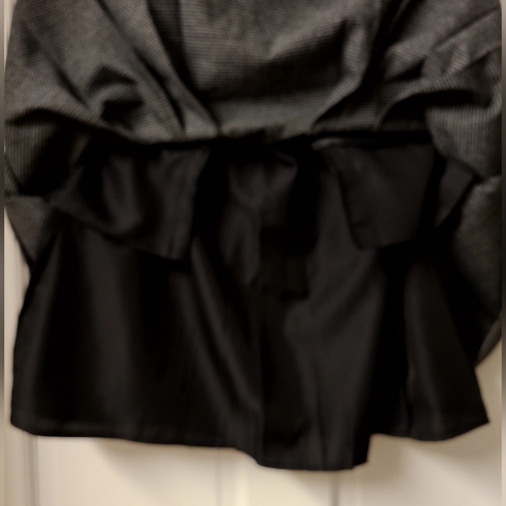 Loft Houndstooth Brushed Flannel Pleated Pocket Skirt Size 8 NWT - Picture 7 of 7